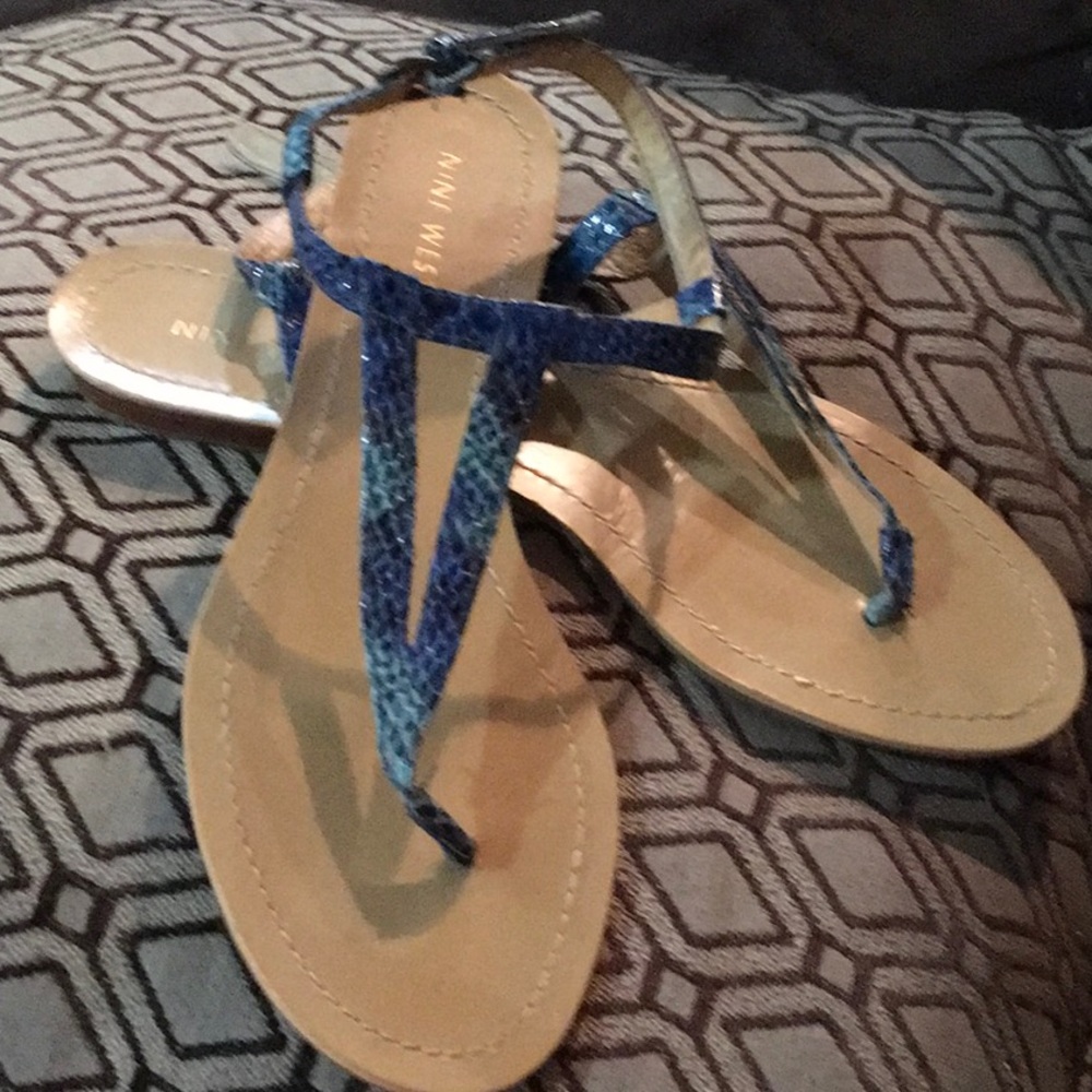 Nine West Python Print Sandals
